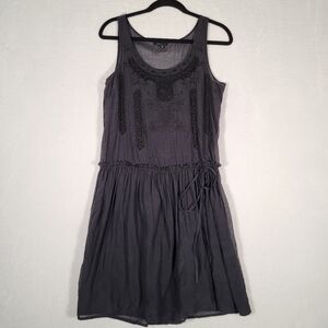 Theory Tank Tie-Waist Dress In Black, Size 6